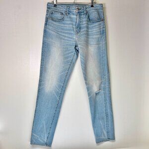 AE American Eagle Jeans Mens 32x36 Airflex+ Athletic Fit Light Blue Wash Denim